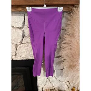 Lululemon Womens Purple Wide Waistband High-Rise Full-Length Leggings Size 6